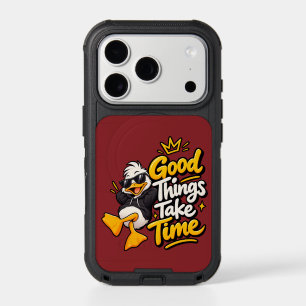 Good Things Take Time Funny Cool Duck T-Shirt Desi iPhone 17 Pro Case