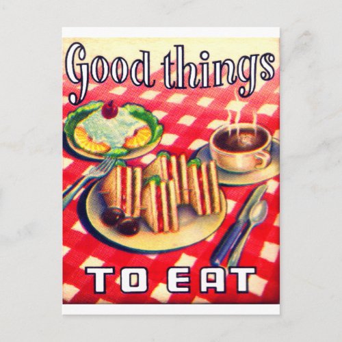 Good Things To Eat Postcard