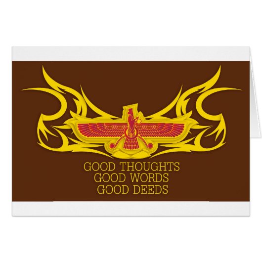 GOOD THOUGHTS GOOD WORDS GOOD DEEDS CARDS (Front Horizontal)