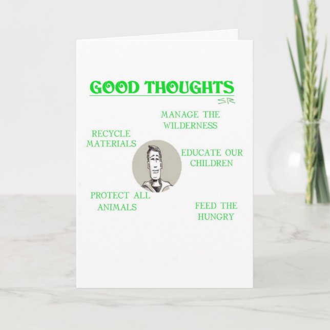 Good Thoughts greeting card (Front)