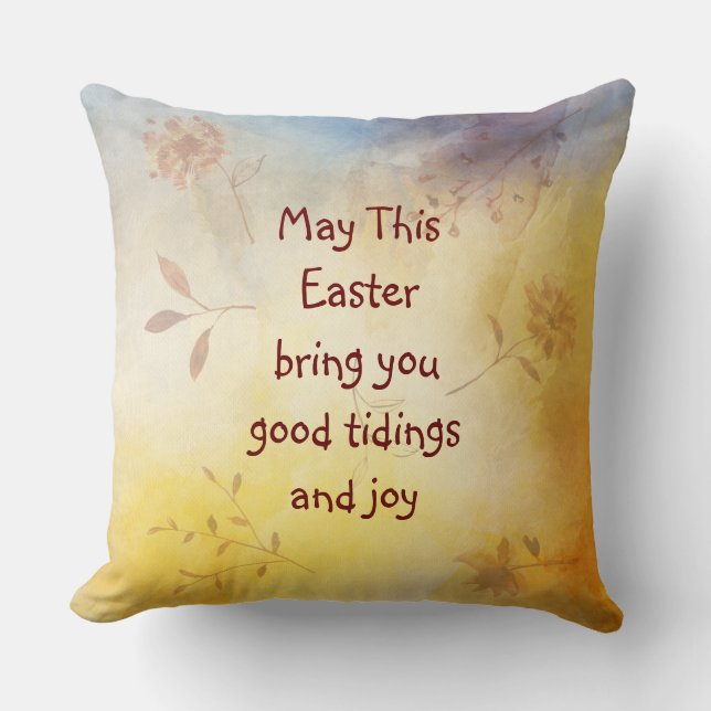 GOOD TIDINGS AND JOY THROW PILLOW (Front)