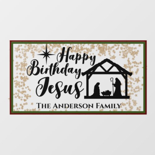 Good Tidings  Happy Birthday Jesus Christmas Sign