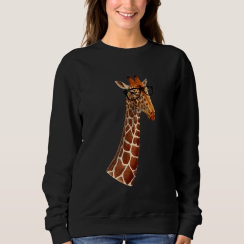 Good Time Hipster Giraffe   Mens Womens Children Sweatshirt