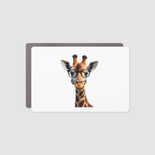 Good Time Hipster Giraffe T-Shirt Men's Women's Ch Car Magnet