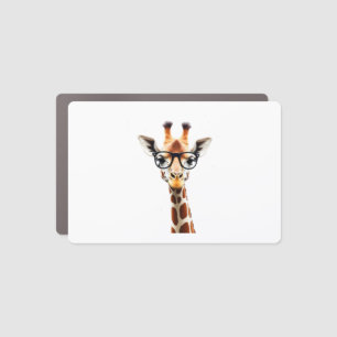 Good Time Hipster Giraffe T-Shirt Men's Women's Ch Car Magnet