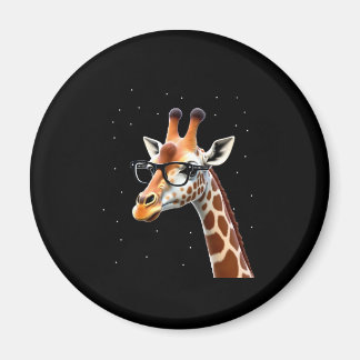 Good Time Hipster Giraffe T-Shirt Men's Women's Ch Magnet