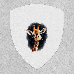 Good Time Hipster Giraffe T-Shirt Men's Women's Ch Patch