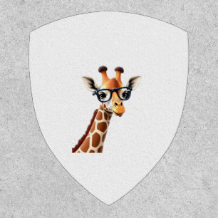 Good Time Hipster Giraffe T-Shirt Men's Women's Ch Patch