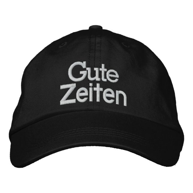 Good Times .... : ) by SRF Embroidered Baseball Cap (Front)