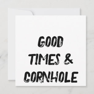 Good Times & Cornhole 🌽 Thank You Card