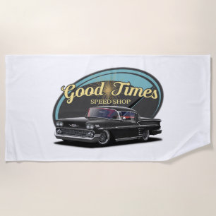Good Times Custom Car Beach Towel