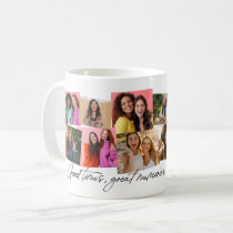 Good times great memories fun 12 photo collage coffee mug