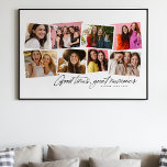 Good Times Great Memories Fun Photo Collage Poster at Zazzle