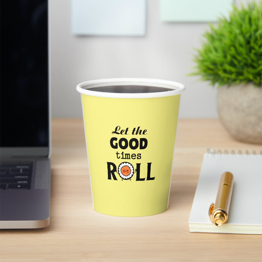 Good times roll kawaii sushi paper cups sold by Dona-Polka | SKU ...