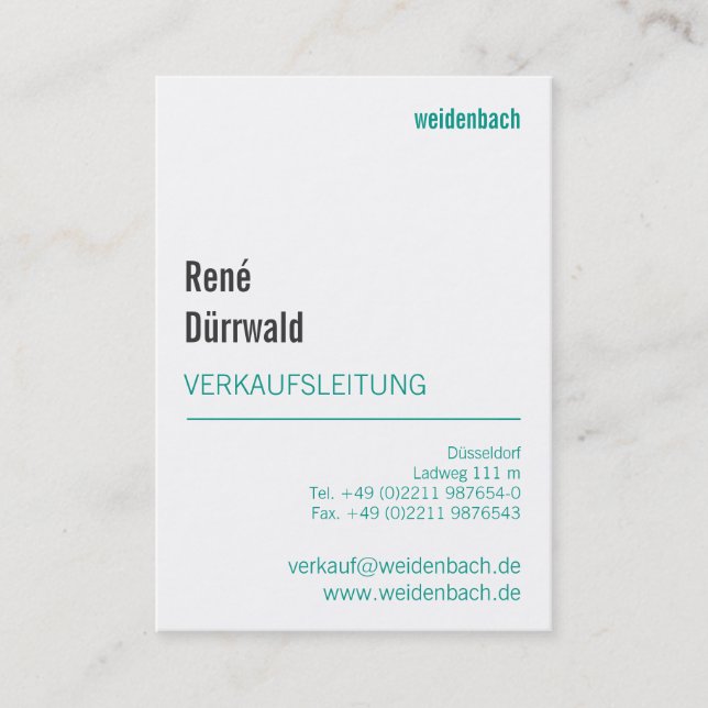 Good to read, professional Business Cards (Front)