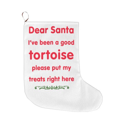 good tortoise large christmas stocking