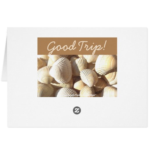 Good Trip, Sea Shells Sunny Tropical Exotic Beach (Back Horizontal)