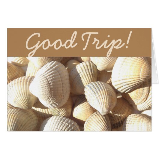 Good Trip, Sea Shells Sunny Tropical Exotic Beach Cards (Front Horizontal)