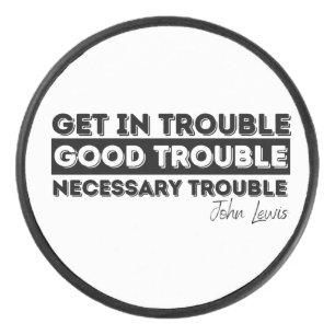 good trouble john lewis hockey puck