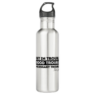 good trouble john lewis stainless steel water bottle