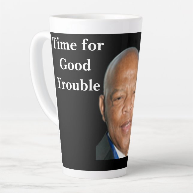 Good Trouble Latte Mug (Left Angle)