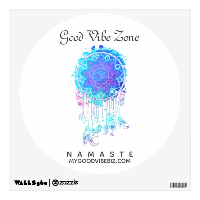 *~* GOOD VIBE ZONE Dream Catcher Mandal Wall Decal (Front)