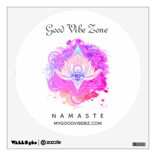 *~* GOOD VIBE ZONE Hamsa Eye Geometry Wall Decal