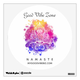 ~ GOOD VIBE ZONE Zen Hamsa 3rd Eye Wall Decal