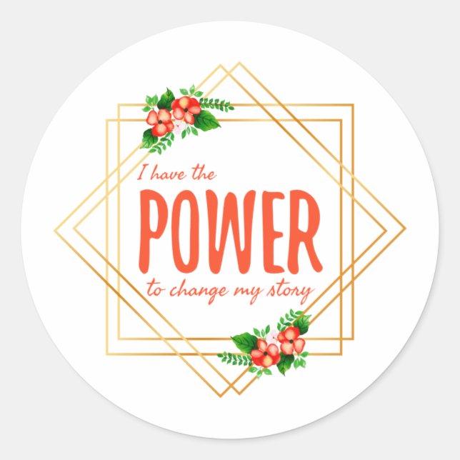 good vibes affirmations for hard workers classic round sticker (Front)