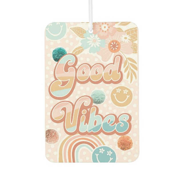Good Vibes Air Freshener (Front)