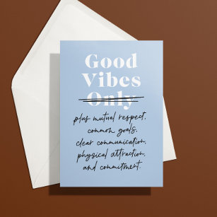 Good Vibes and More Happy Anniversary Card