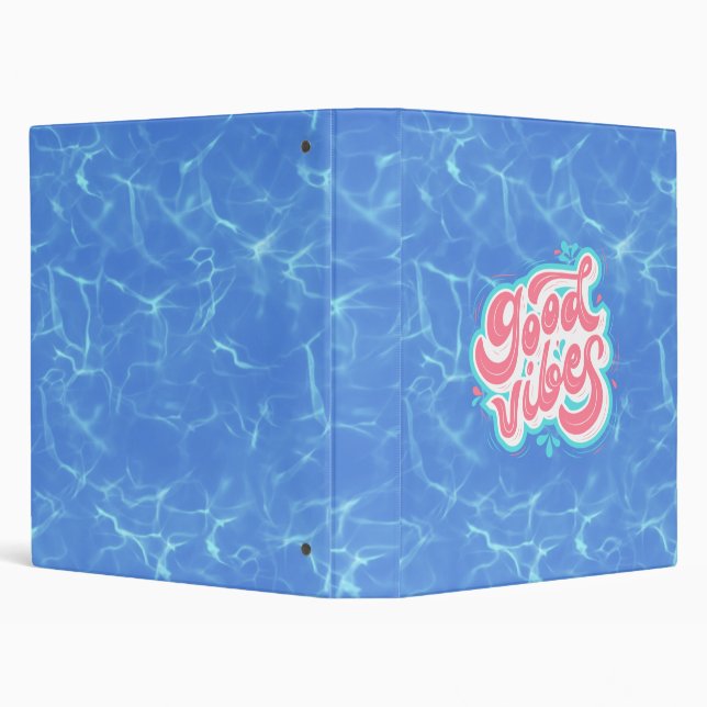 Good Vibes Beach/pool  3 Ring Binder (Background)