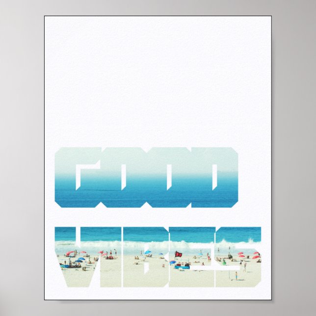 Good Vibes Beach Poster (Front)