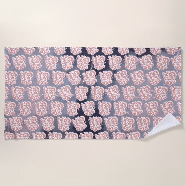 Good Vibes Beach Towel (Front)