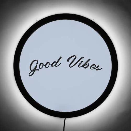 Good Vibes Blue Aesthetic Modern Cool Wall Light LED Sign