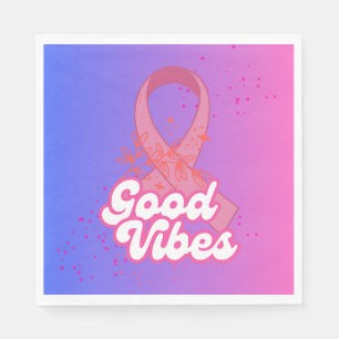Good Vibes Breast Cancer  Napkins