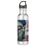 Good Vibes Buddha Art Stainless Water Bottle at Zazzle