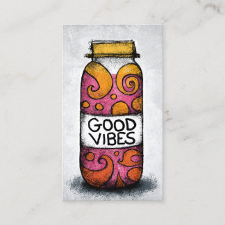 Good Vibes Business Cards - Fun Colorful