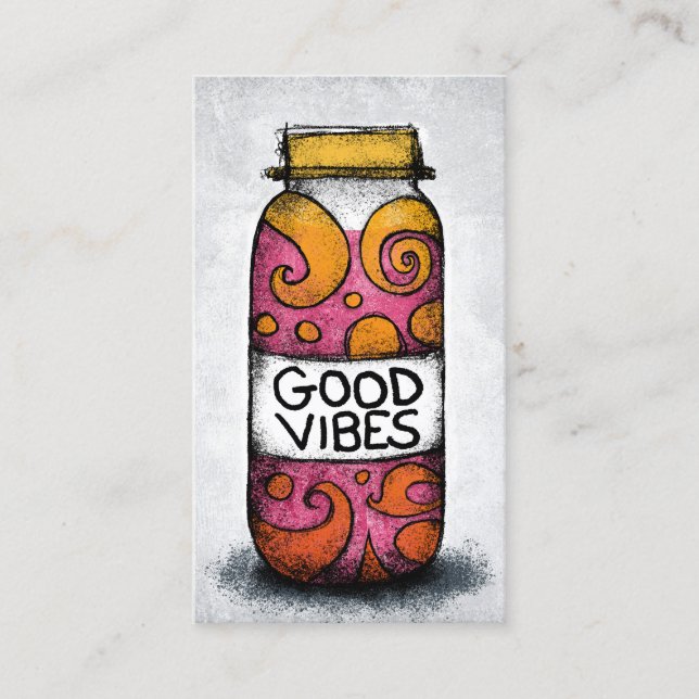 Good Vibes Business Cards - Fun Colorful (Front)