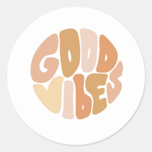 Good Vibes Classic Round Sticker