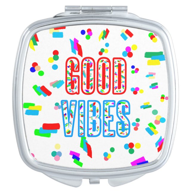 Good Vibes Compact Mirror (Front)