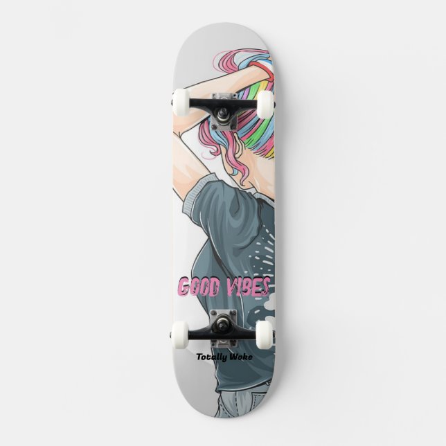 Good Vibes Custom Skateboard (Front)