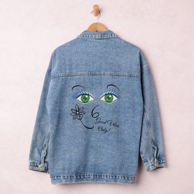 Good Vibes Denim Jacket (Hangar)