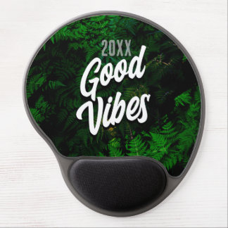 Good Vibes Ergonomic Jungle Style Gel Mouse Pad