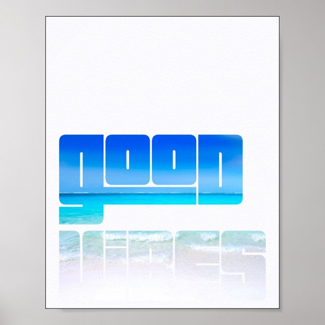 Good Vibes Fade to Waves Poster (Front)