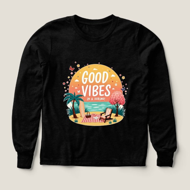 Good Vibes Getaway Tri-Blend Shirts (Design Front)