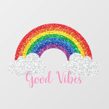 Good Vibes Glitter Custom Text