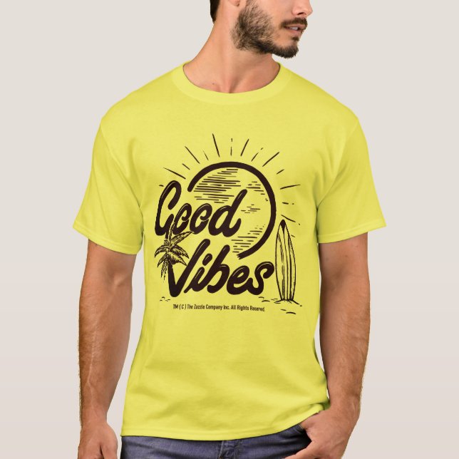 *Good Vibes* Graphic Art T-Shirt (Front)