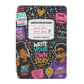 Good Vibes Great Ideas Composition Notebook iPad Mini Cover