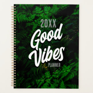 Good Vibes Green Leaf Design Planner